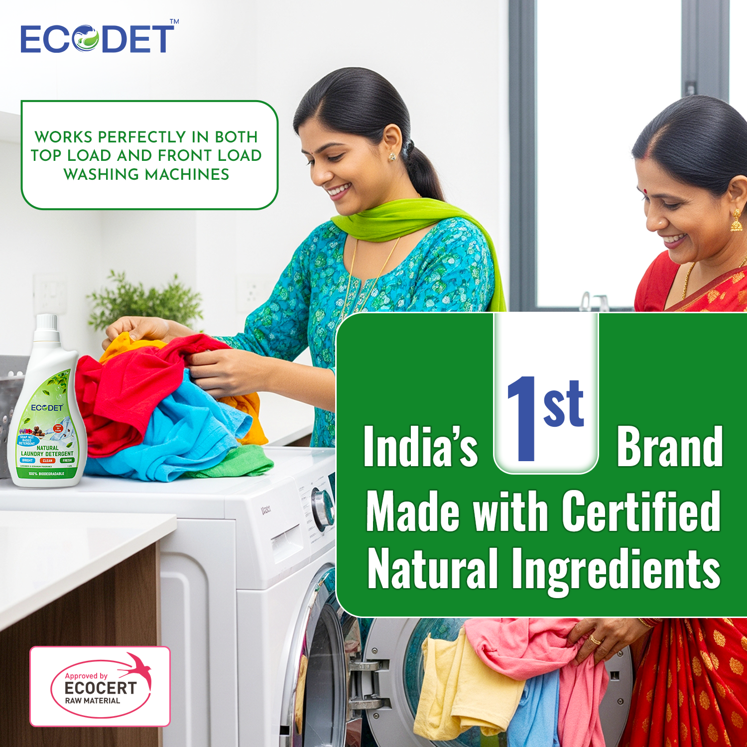 Natural Laundry Detergent Liquid - Lavender & Geranium - 1 Litre