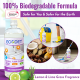 Natural Floor Cleaner - Lime & Lemon Grass - 1 Litre