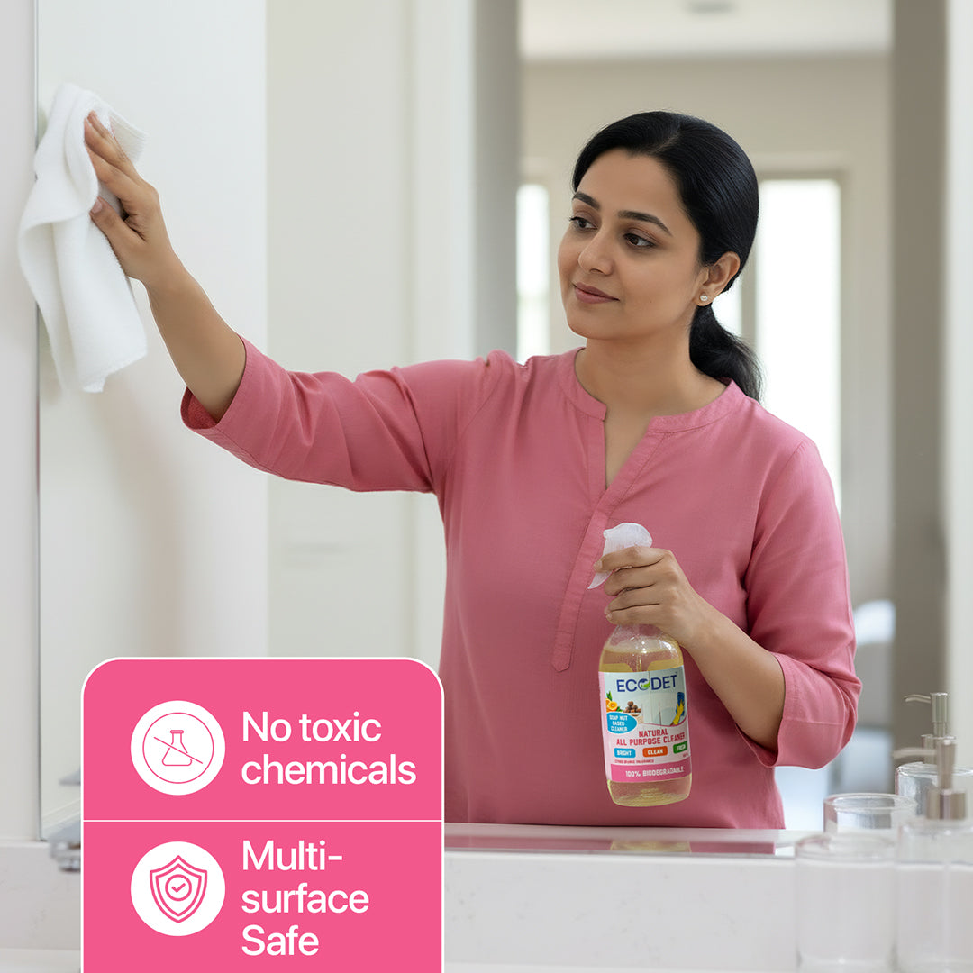 ECODET Bada Bachat  All Natural Home Cleaning Bundle (5 Pack) 30% Off