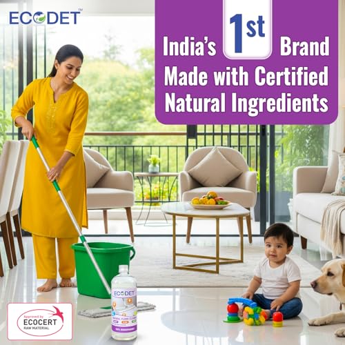 ECODET - Natural Floor Cleaner - Lime & Lemon Grass - 1 Litre