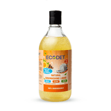 Bottle of ECODET Natural Dishwashing Liquid with citrus orange scent, 500 ml, biodegradable and plant-based formula